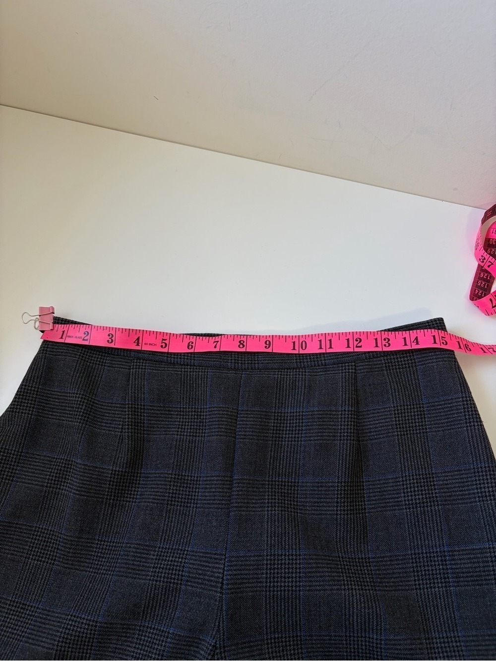 KENZO JUNGLE 90s VINTAGE WOOL BLEND TAILORED PLAID TROUSERS SIZE 42 - Picture 8 of 11